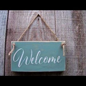 Welcome sign